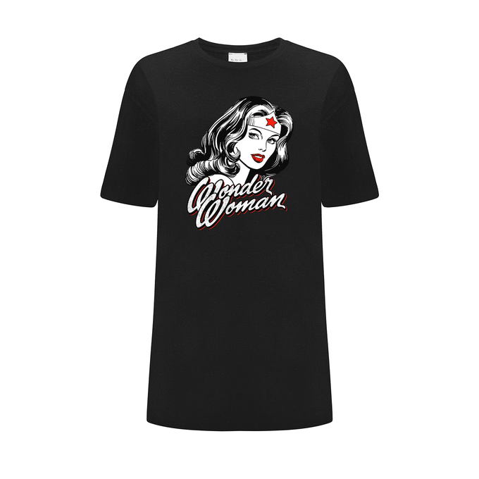 Wonder Woman DC Black OVERSIZE T-shirt