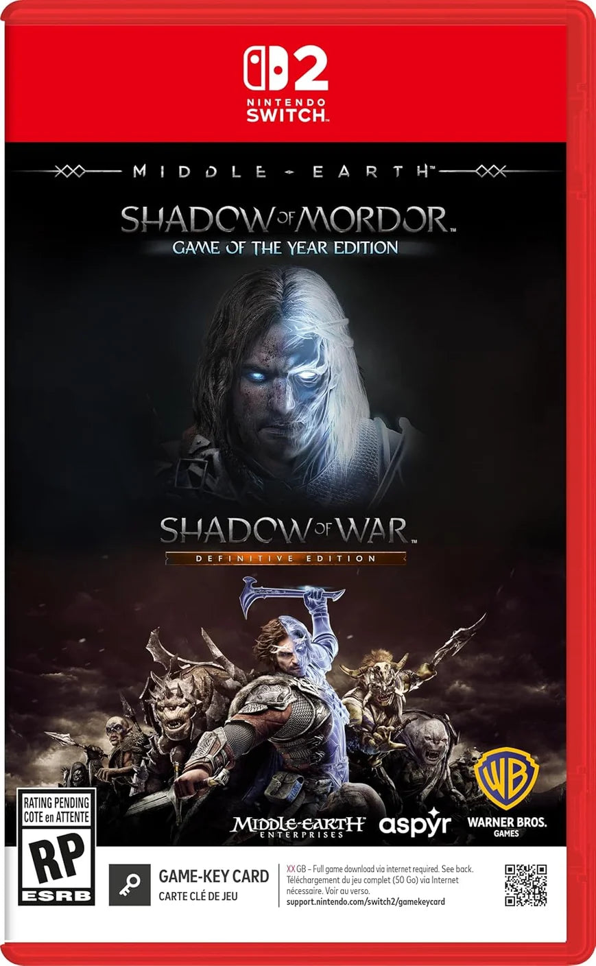 Middle Earth: The Shadow Bundle [Game-Key Card] Nintendo Switch 2