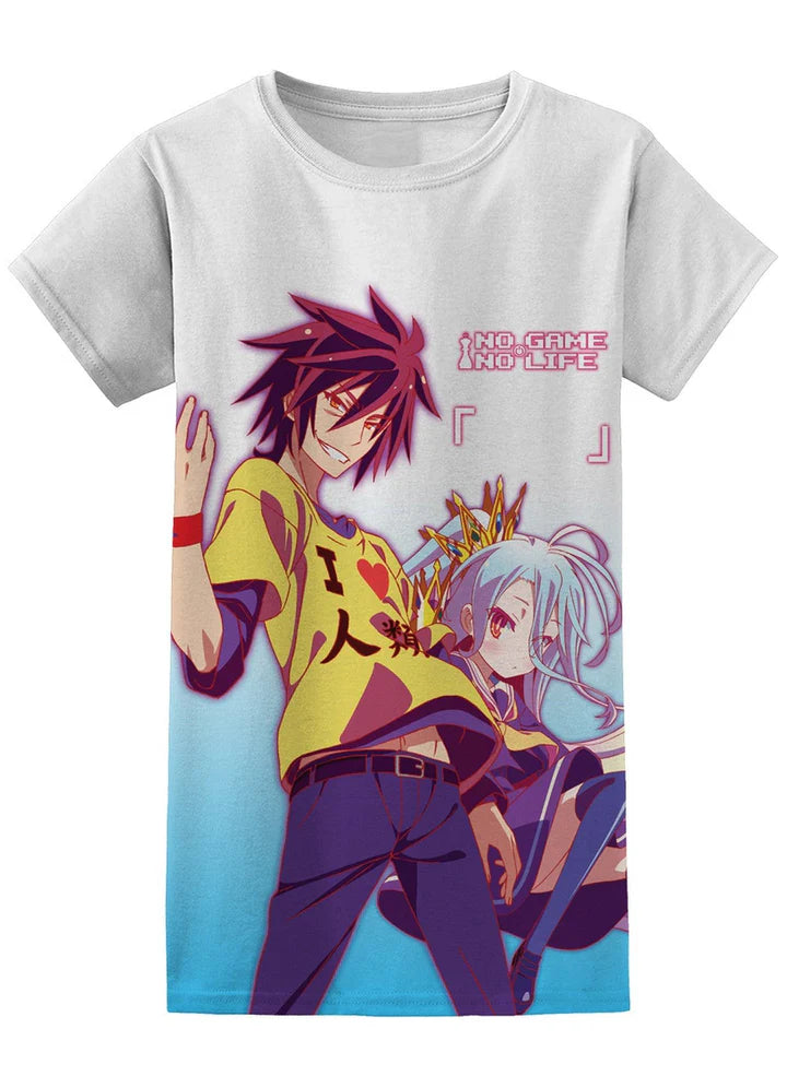 No Game No Life Blank Shiro and Sora Jrs T-Shirt