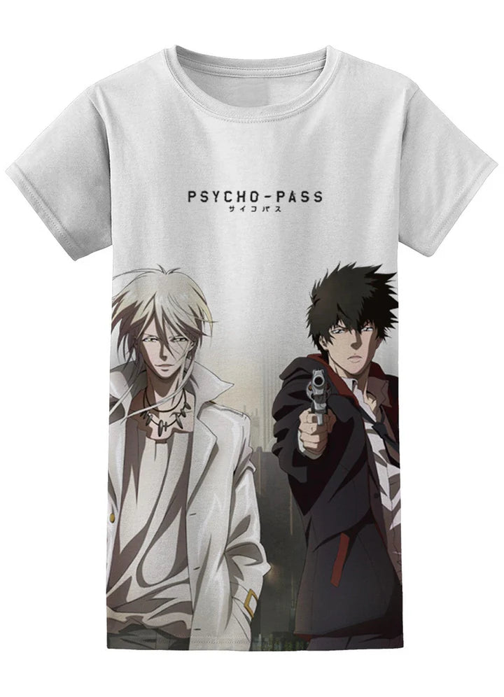 Psycho Pass Shinya Kogami Vs Shougo Makishima Jrs Sublimation T-Shirt
