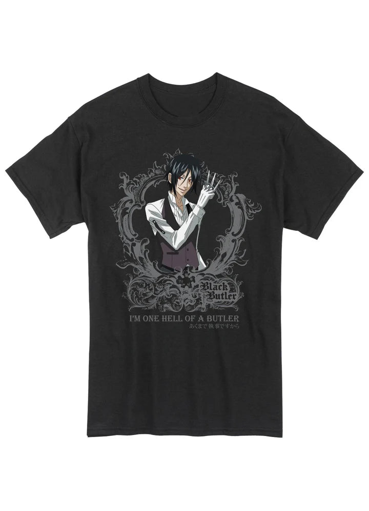Black Butler Sebastian Michaelis Slogan T-Shirt