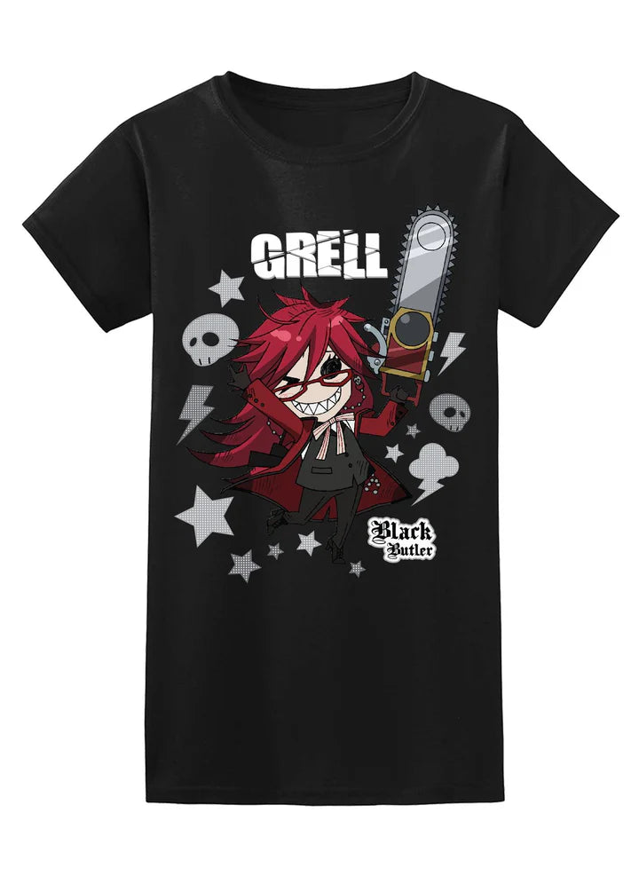 Black Butler SD Grell Sutcliff Jrs T-Shirt