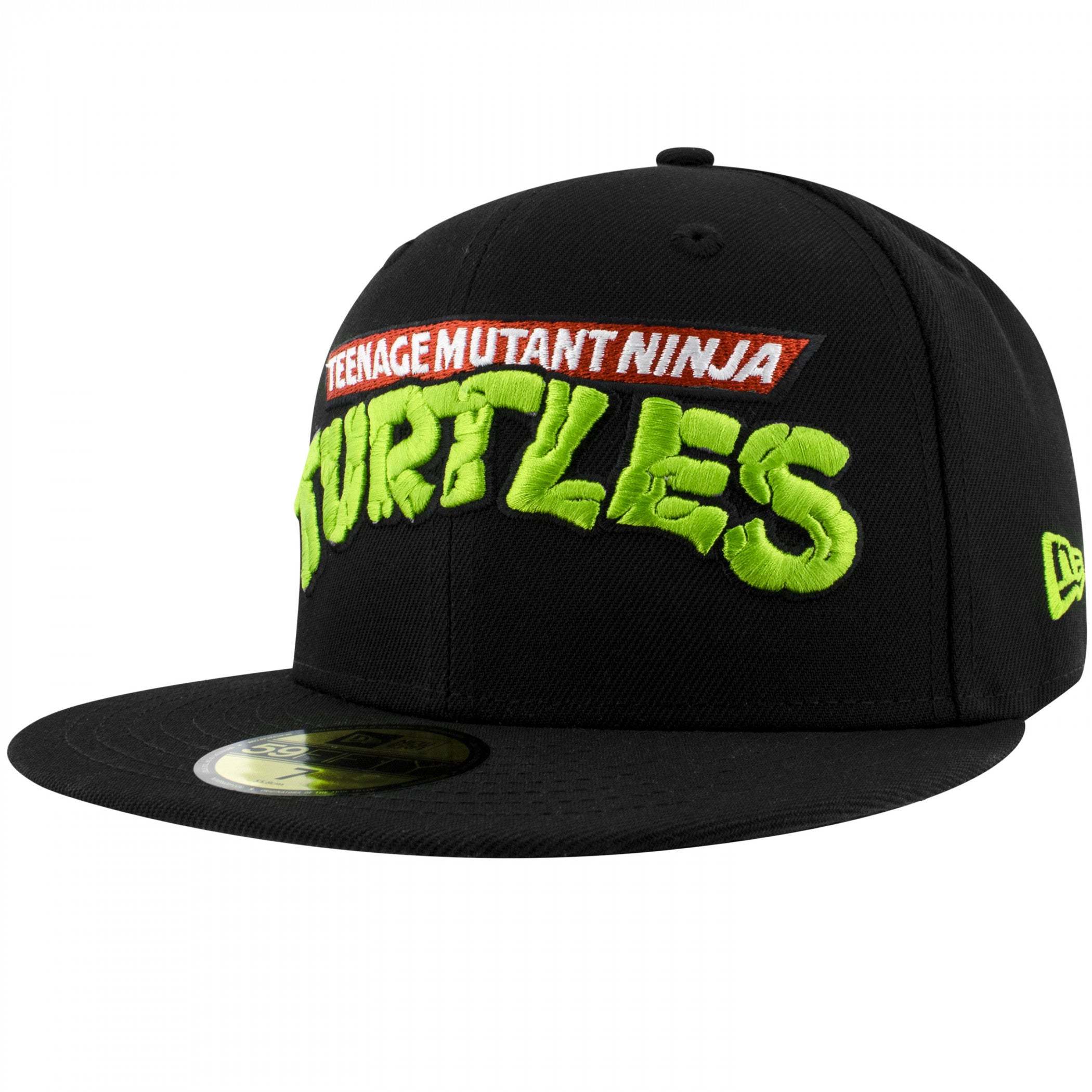Teenage Mutant Ninja Turtles Logo Black Colorway New Era 59Fifty Fitted Hat