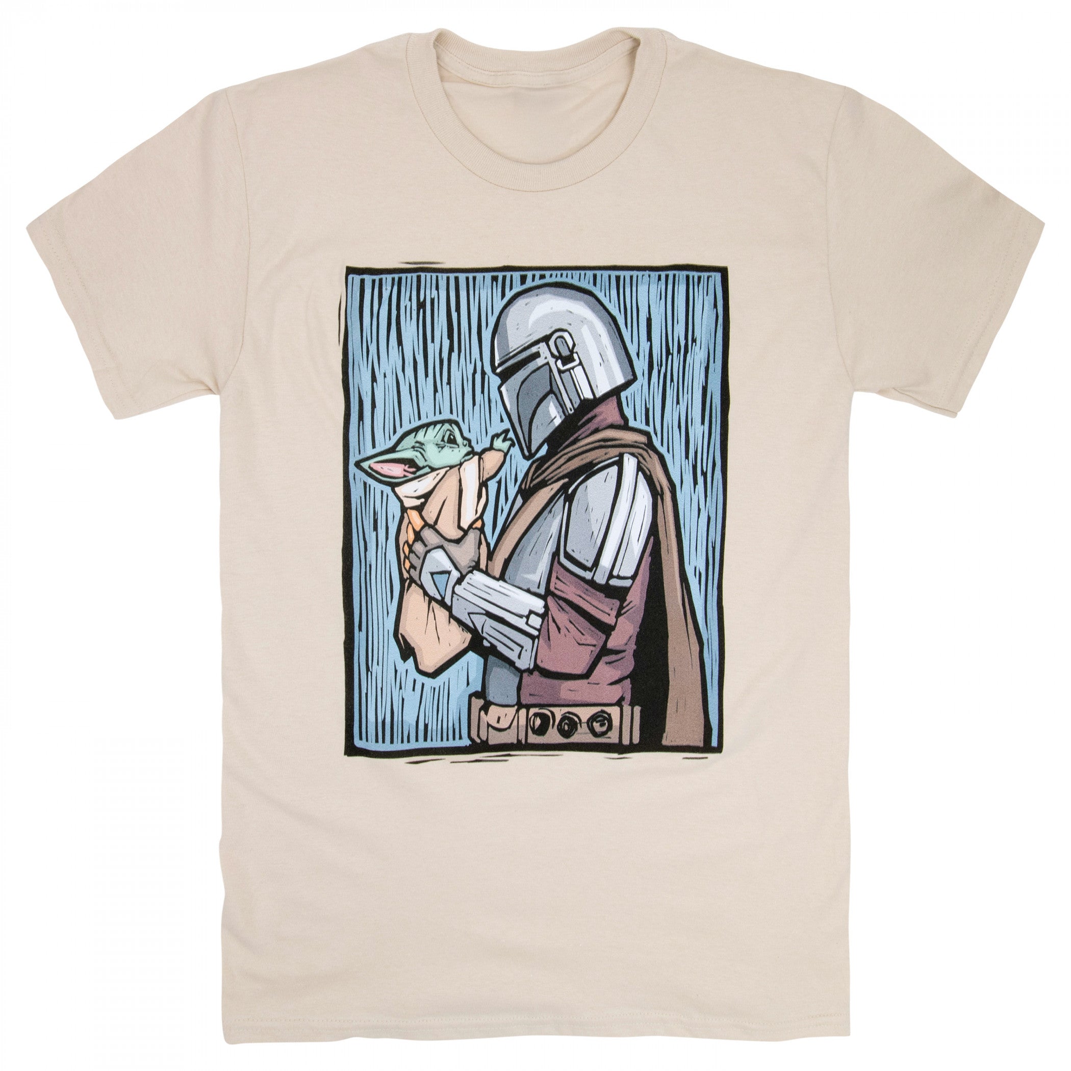 Star Wars The Mandalorian Holding Grogu T-Shirt