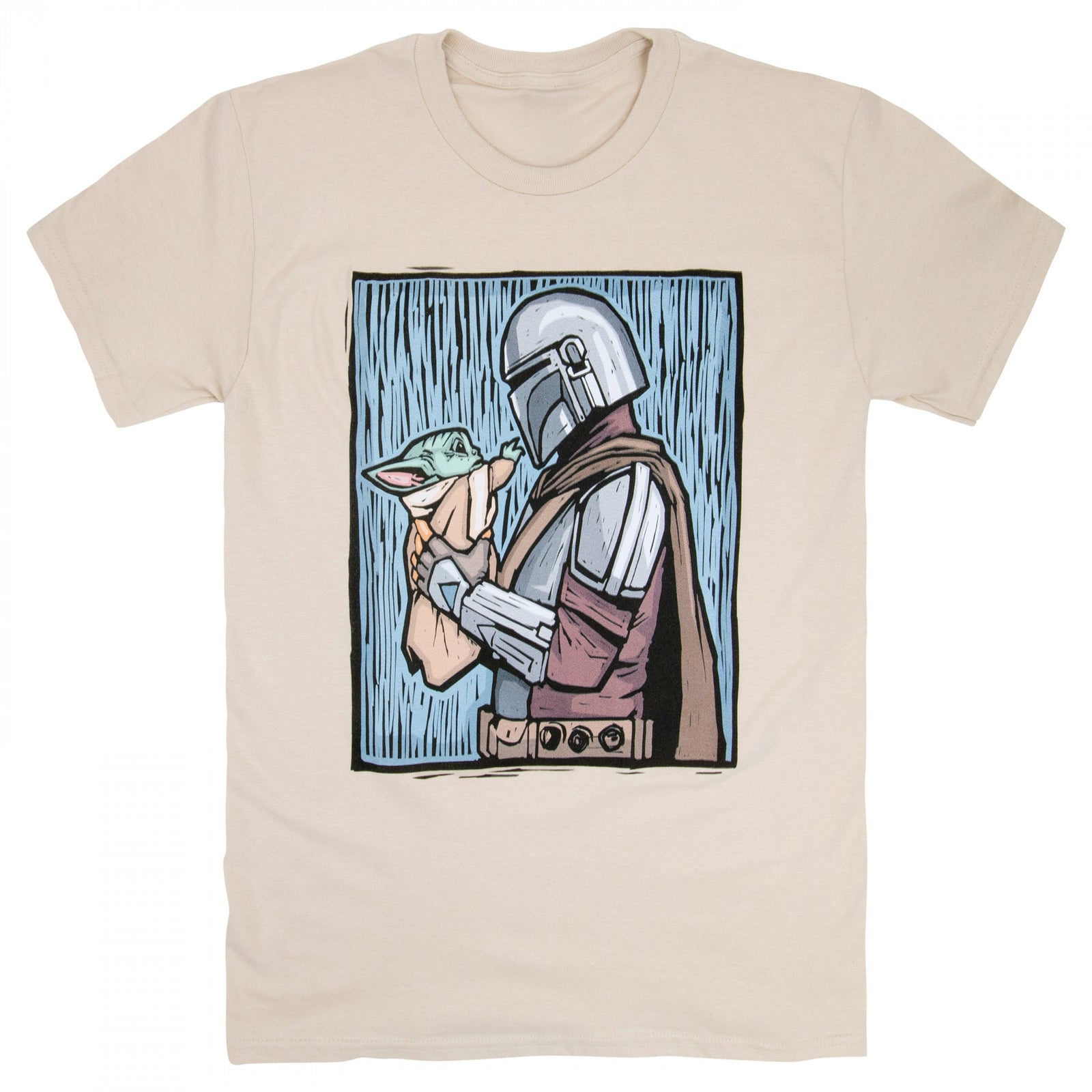 Star Wars The Mandalorian Holding Grogu T-Shirt