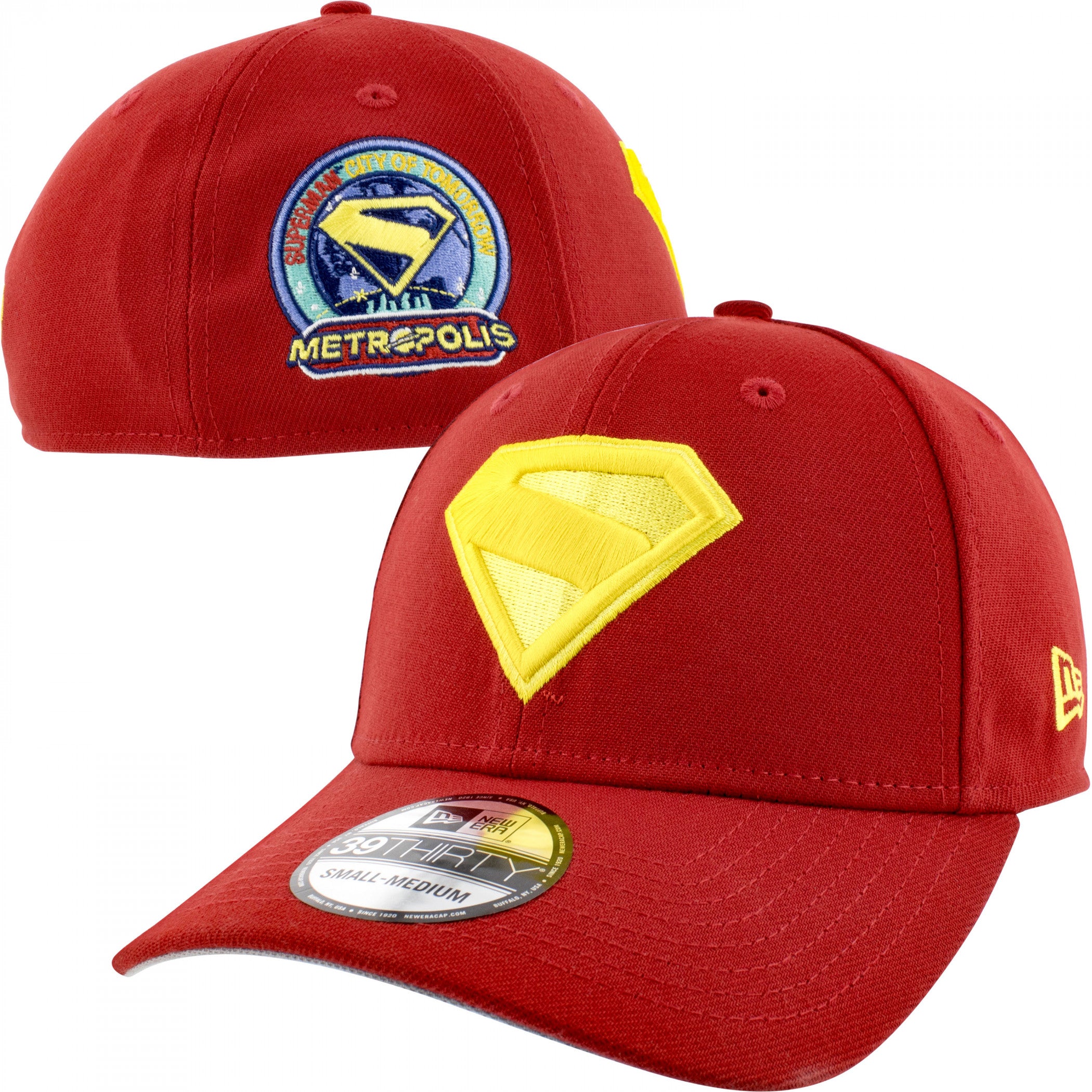 Superman James Gunn Cape Logo New Era 39Thirty Fitted Hat
