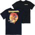 Deadpool Slicin' and Dicin' Front and Back Print T-Shirt