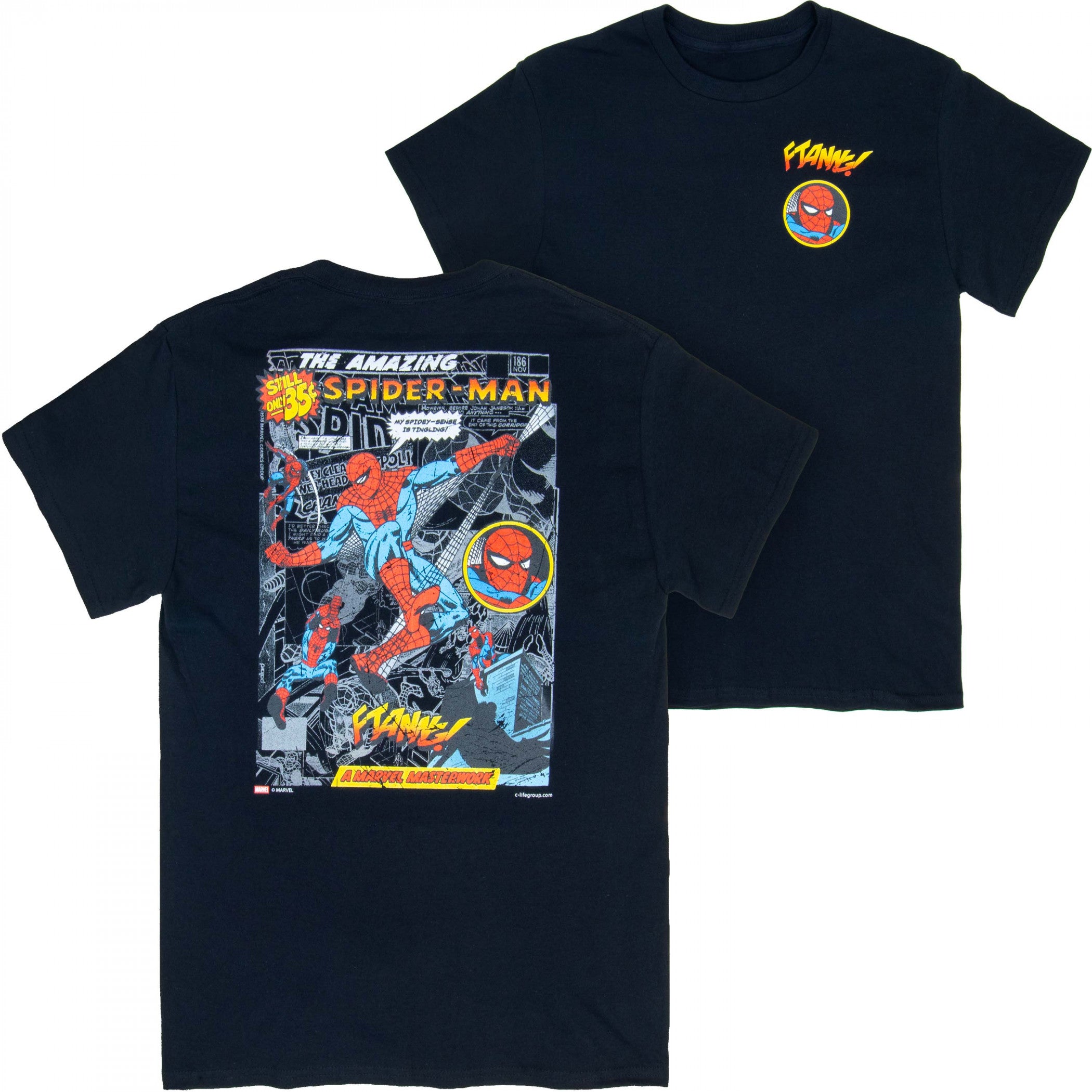 Spider-Man Webslinger Front and Back Print T-Shirt