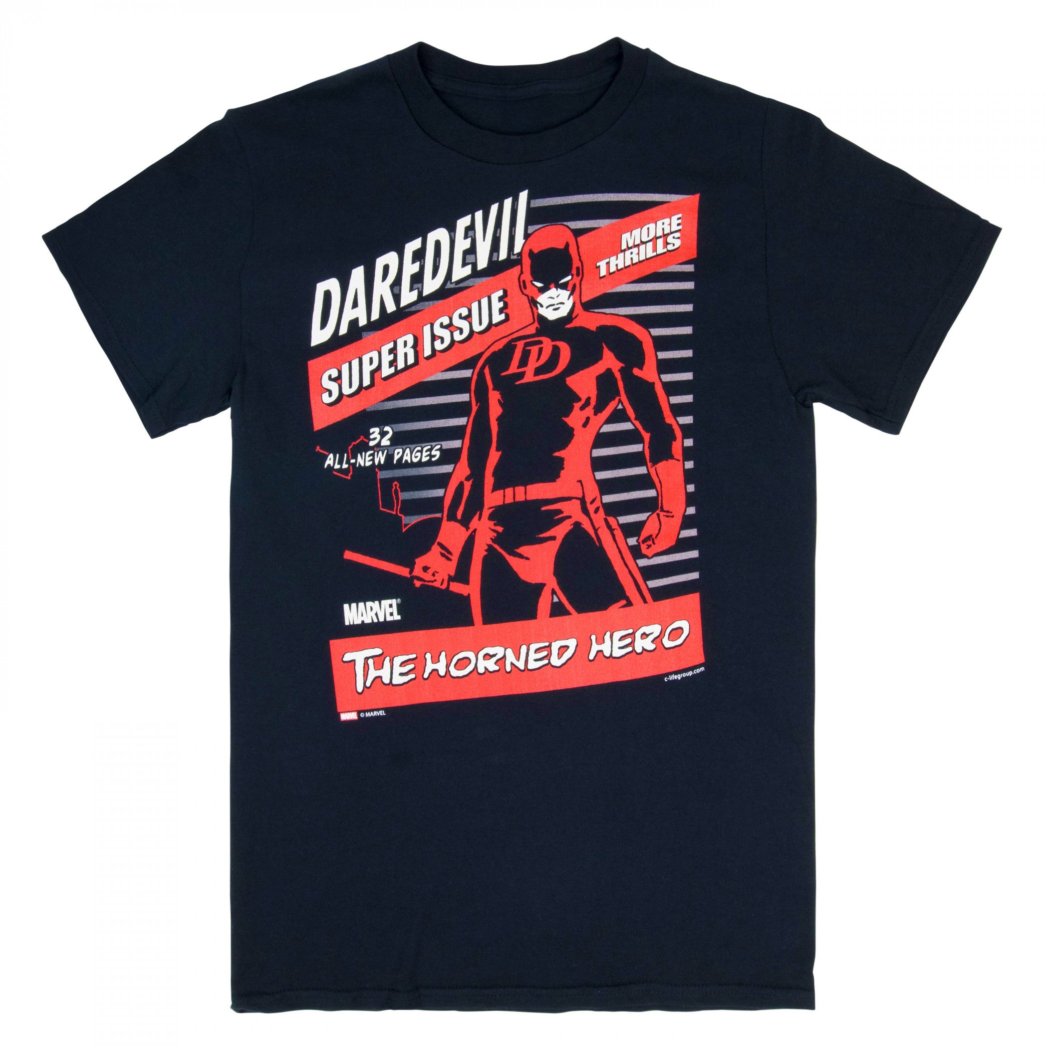 Daredevil The Horned Hero Action Strips T-Shirt