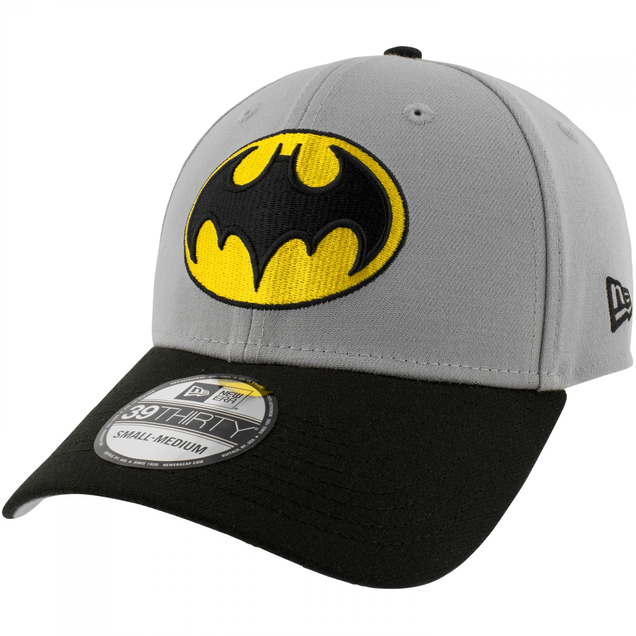 Batman The Animated Series Chest Logo New Era 39Thirty Fitted Hat