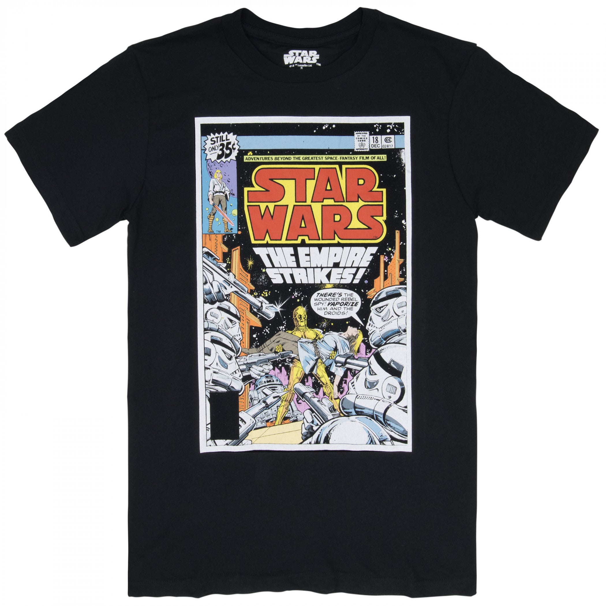 Star Wars The Empire Strikes Comic Cover T-Shirt