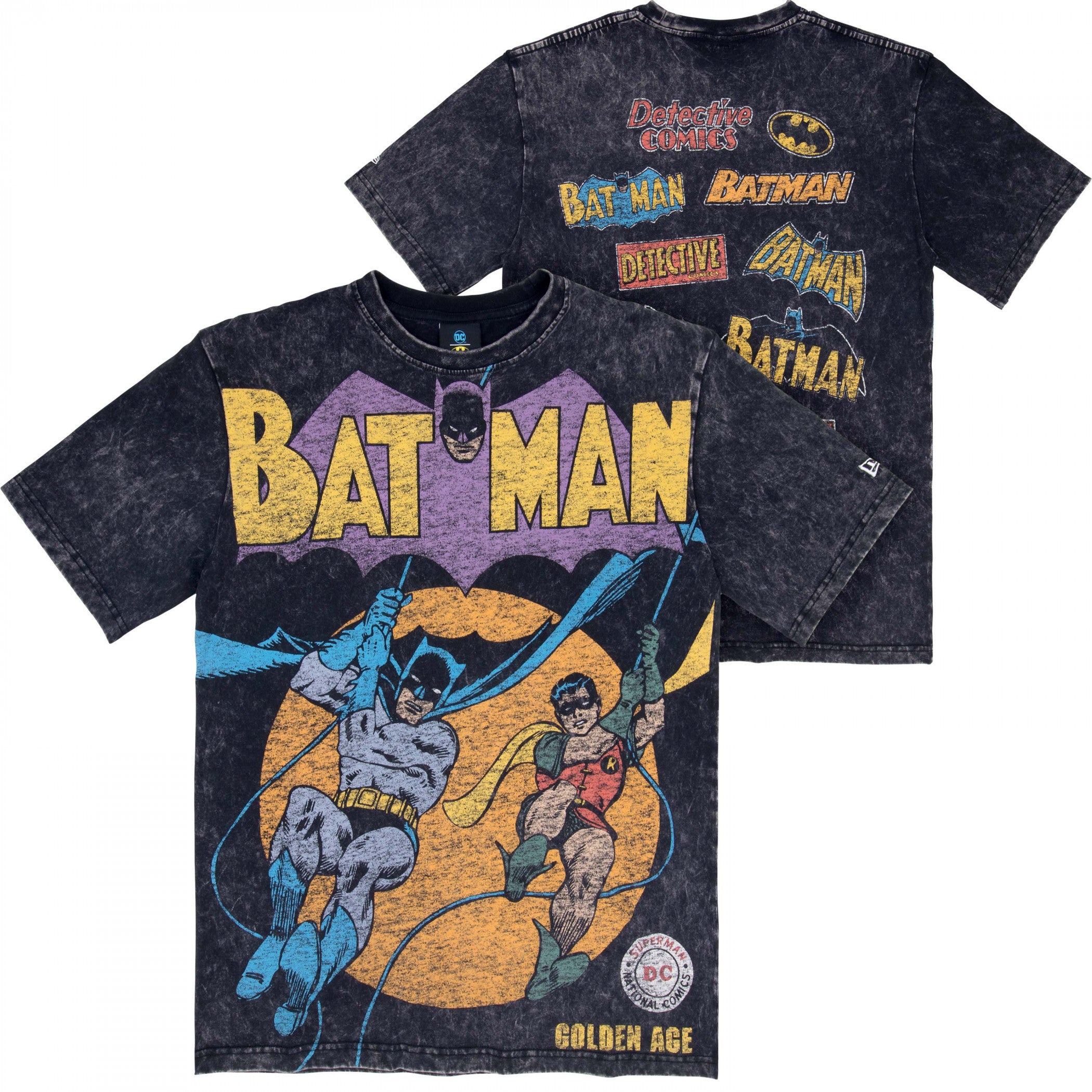 Batman Logo Collection Front and Back Print NEW ERA T-Shirt