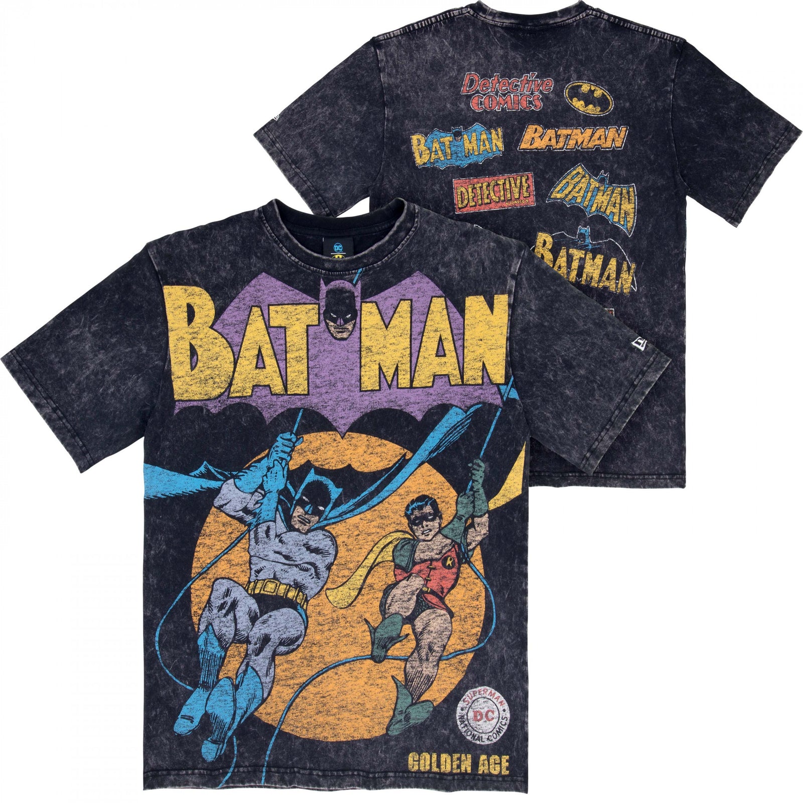 Batman Logo Collection Front and Back Print NEW ERA T-Shirt