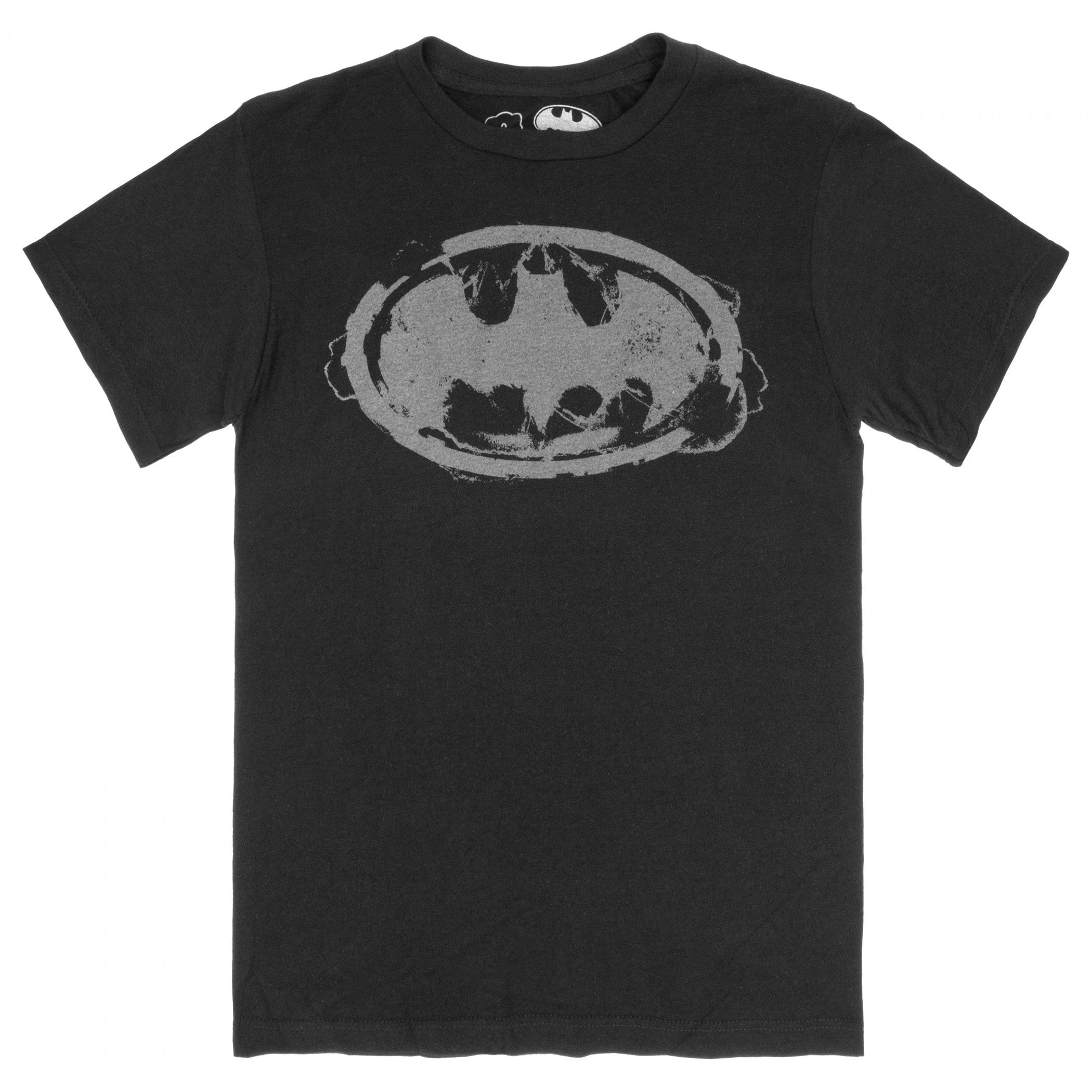 Batman Distressed Smoke Logo T-Shirt