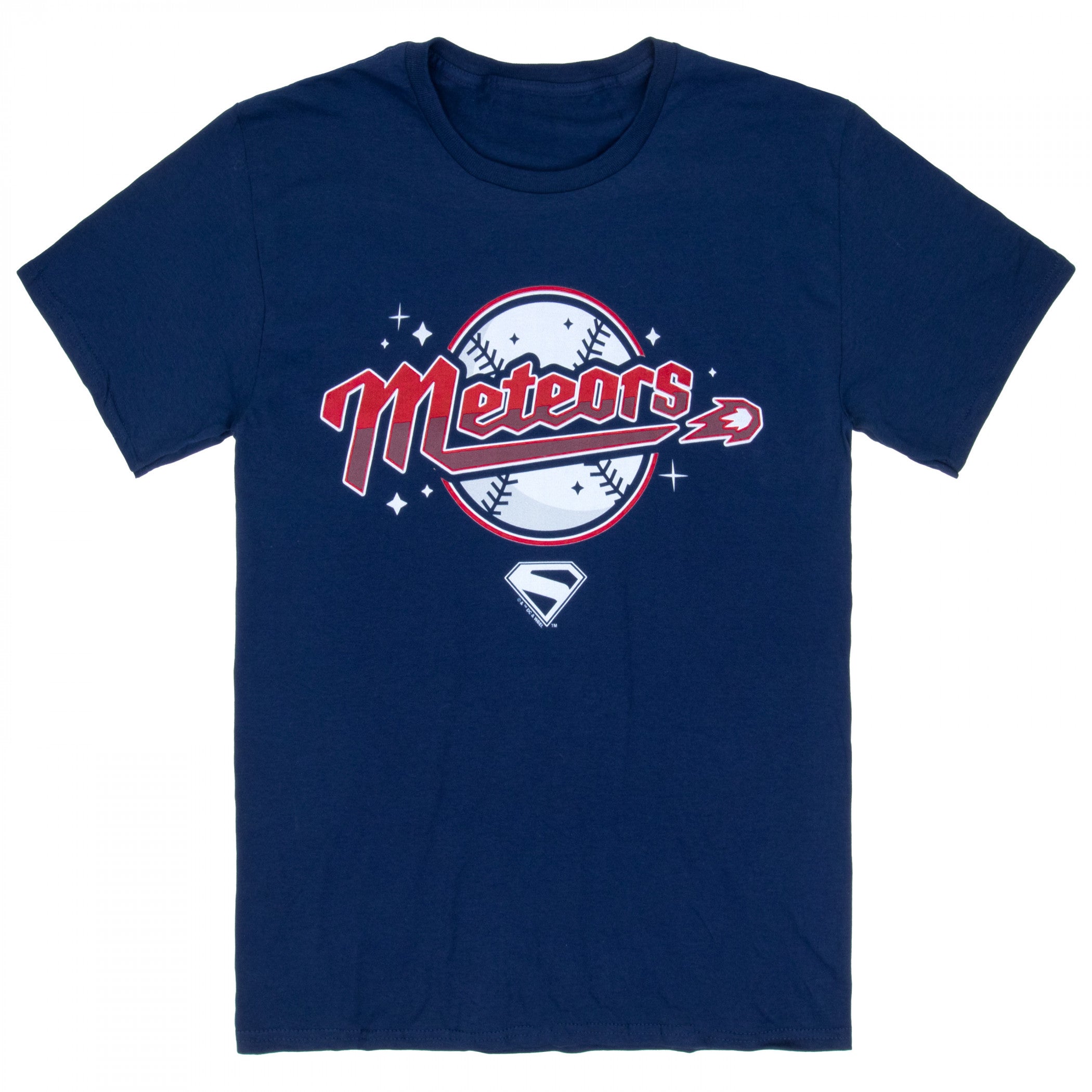 Superman James Gunn Meteors Baseball Logo T-Shirt
