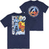 Fantastic Four Character Panels Front and Back Print T-Shirt