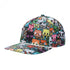 Minecraft Character Print Curved Bill Snapback Grandpa Hat