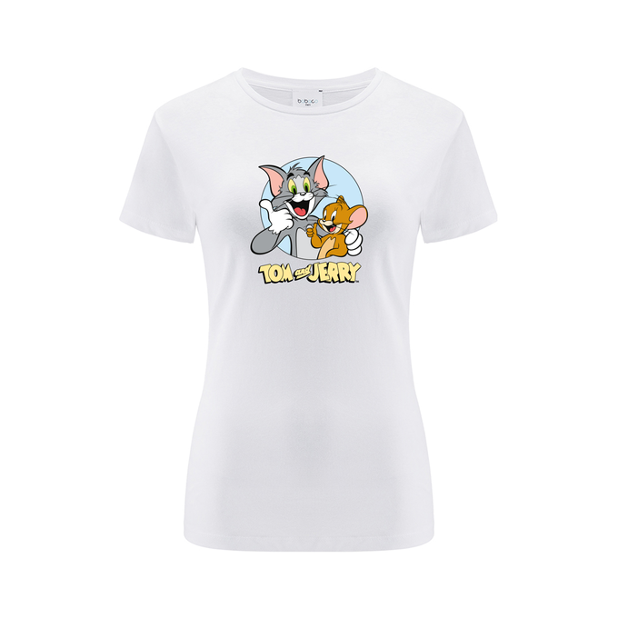 Tom & Jerry White T-Shirt