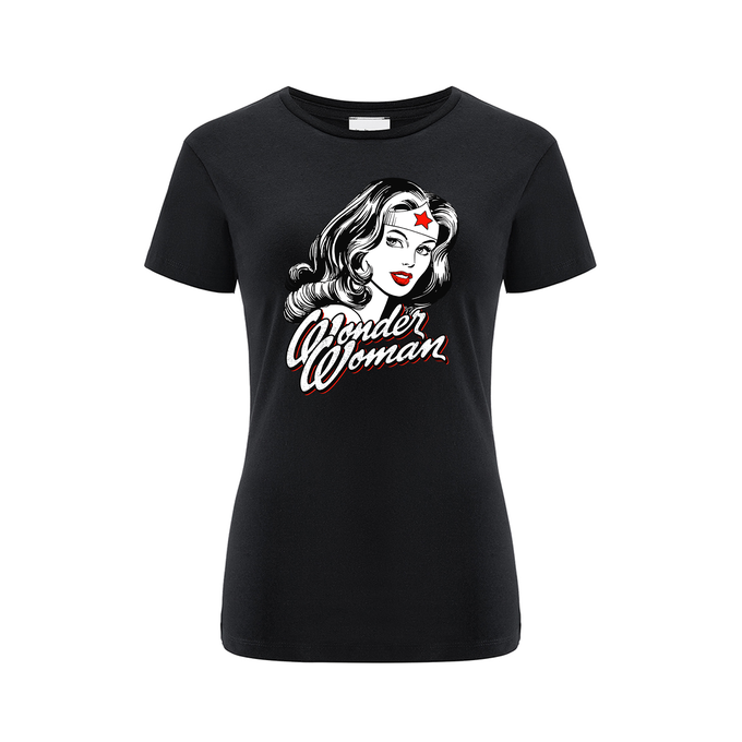 Wonder Woman DC Black T-Shirt