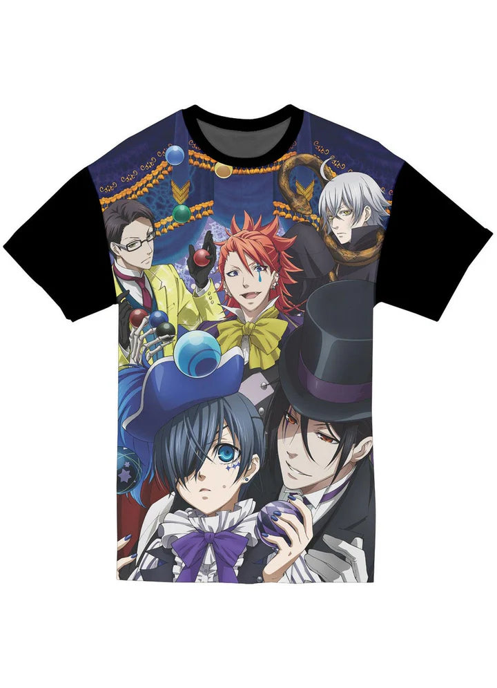 Black Butler Book Of Circus Key Group Jrs Sublimation T-Shirt