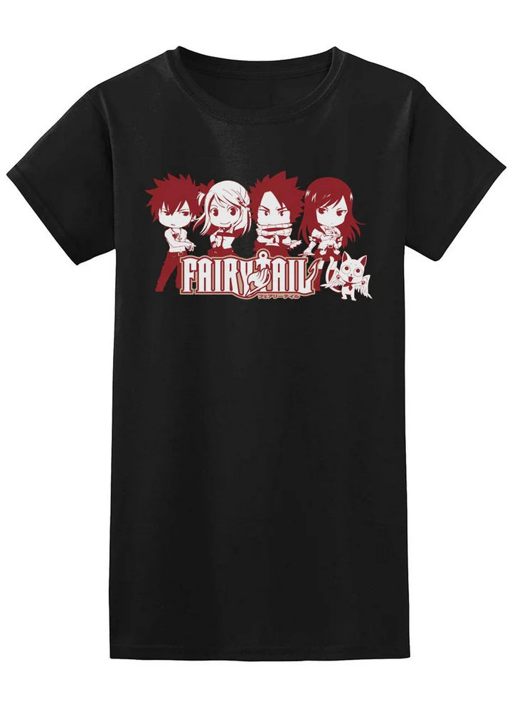 Fairy Tail SD Group Jr Screen Print T-Shirt