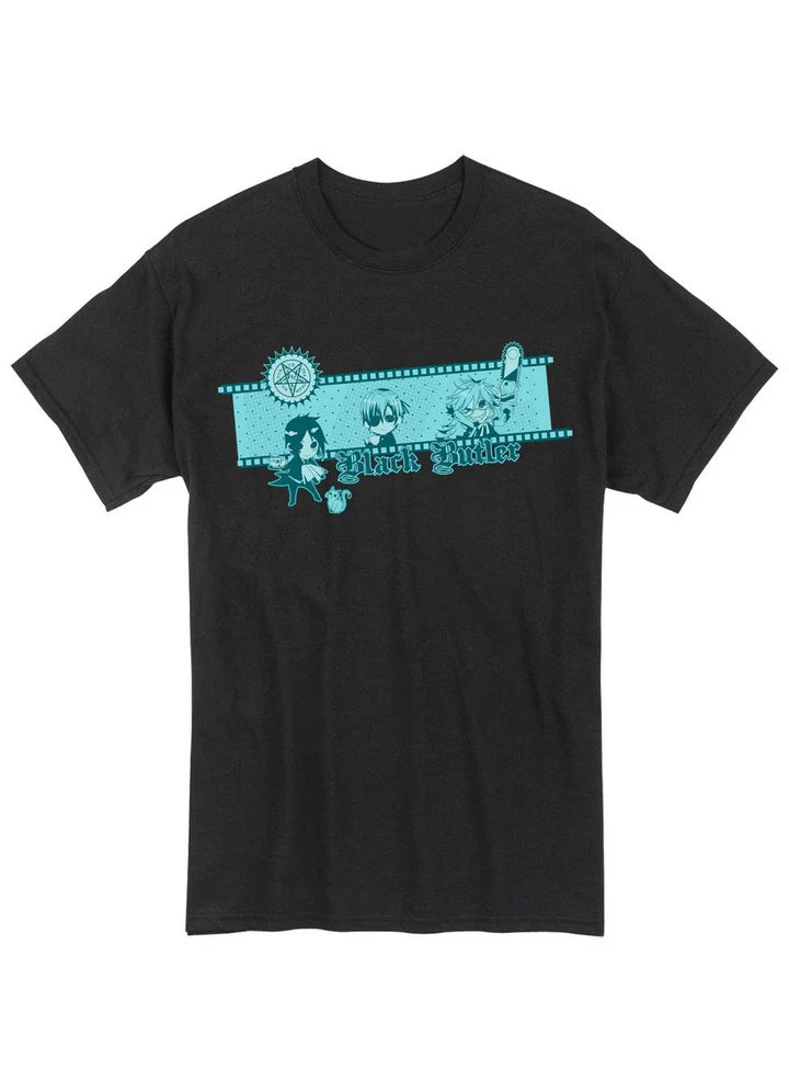 Black Butler SD Group Men's Screen Print T-Shirt