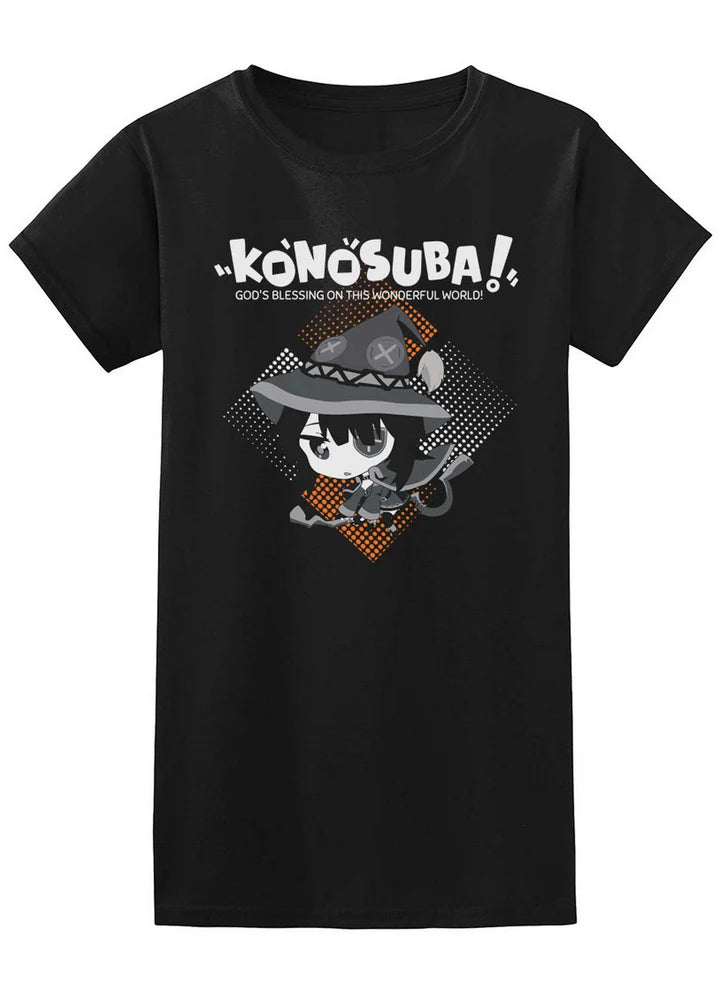 Konosuba SD Megumin Jrs Screen Print T-Shirt