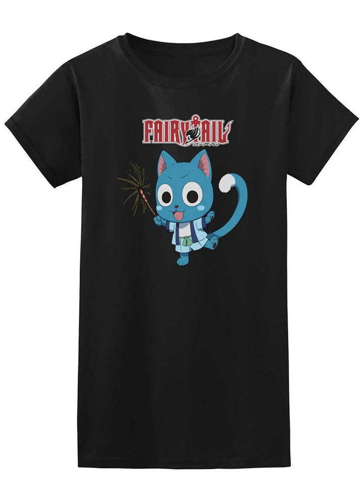 Fairy Tail Happy Sparks Jrs T-Shirt