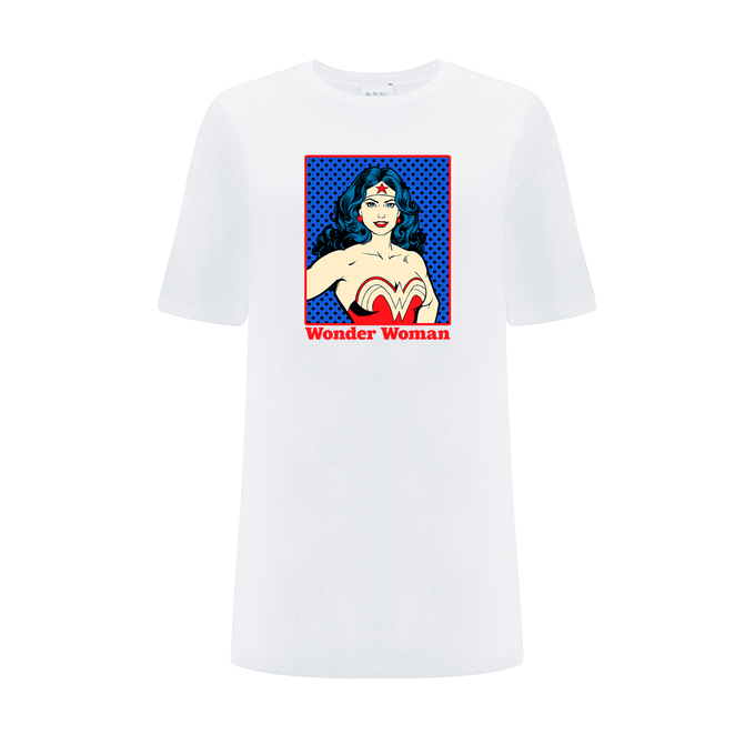 Wonder Woman DC White OVERSIZE T-shirt
