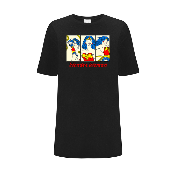 Wonder Woman DC Black OVERSIZE T-shirt
