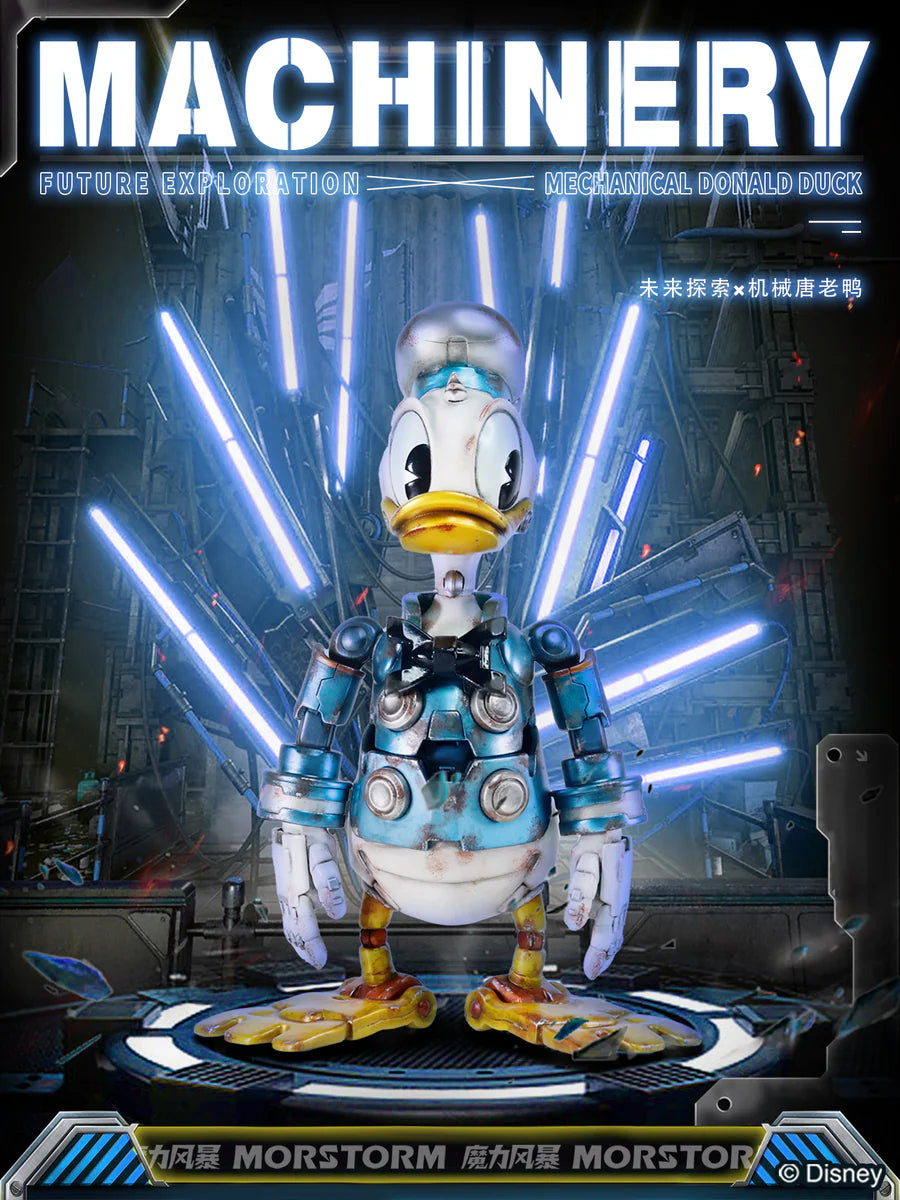 Disney Mickey and Friends Mecha Series Future Exploration Mechanical Cyberpunk Donald Duck 6" PVC Figure