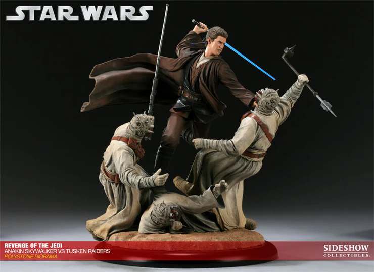 Sideshow Collectibles Star Wars Diorama Anakin VS Tusken Raider