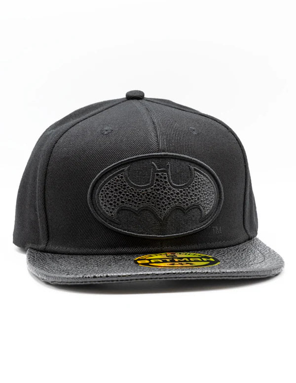 DC Comics Batman Leather Symbol Cap