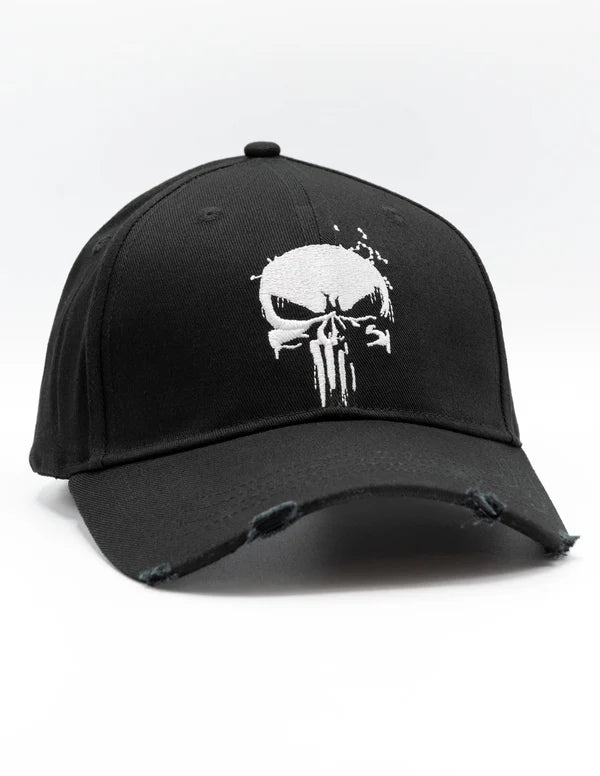 Marvel The Punisher Grungy Punisher Cap