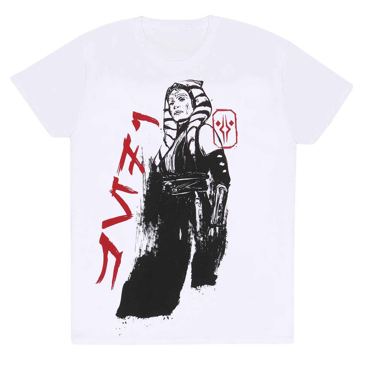 Star Wars Ahsoka Ink Text T-Shirt