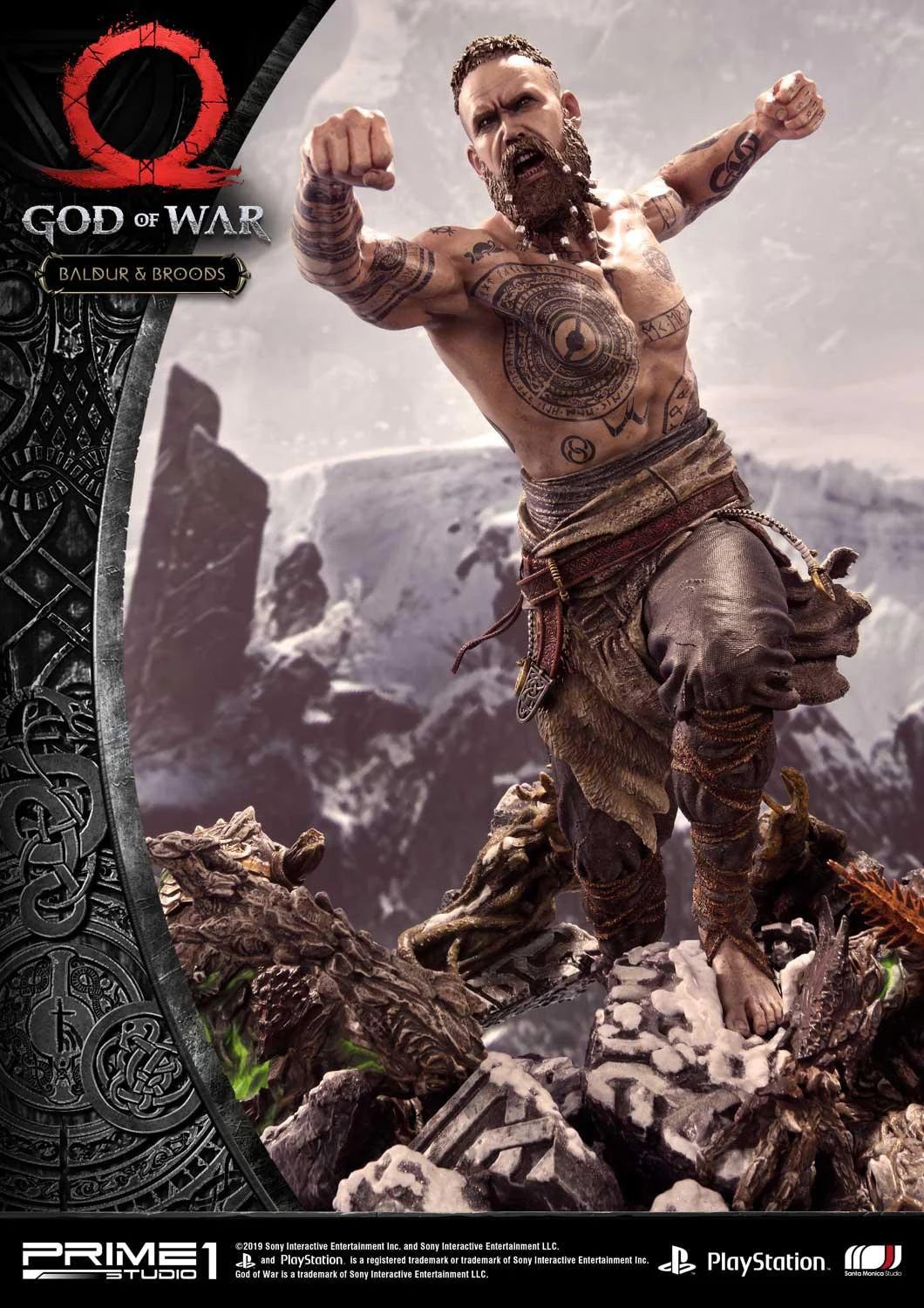 PRIME 1 STUDIO GOD OF WAR 1/4 BALDUR AND BROODS EXCLUSIVE VERSION
