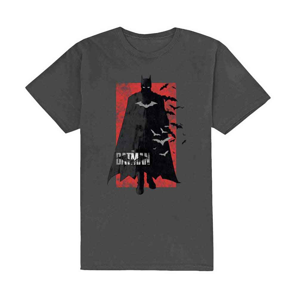 DC COMICS THE BATMAN DISTRESSED LOGO T-SHIRT
