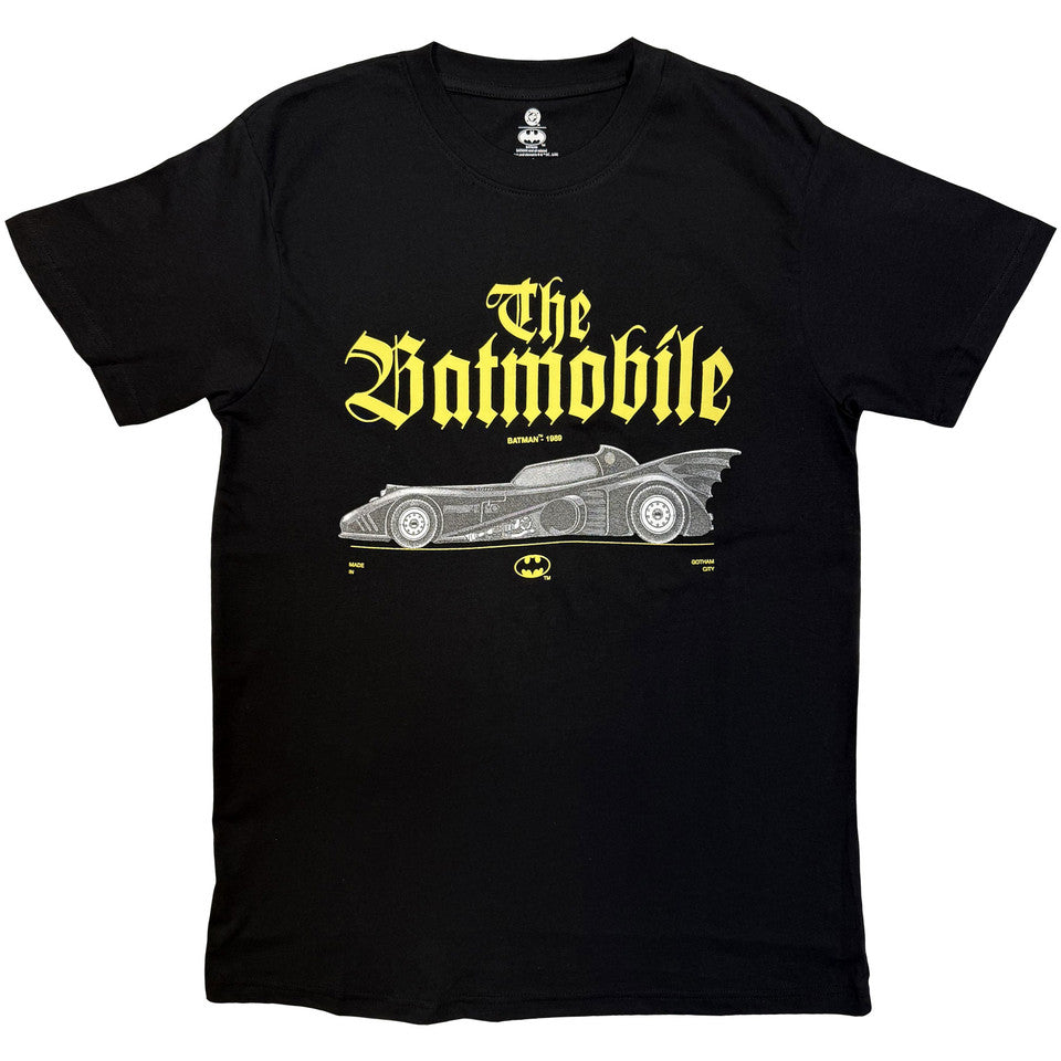 DC Comics Batman The Batmobile Black T-Shirt
