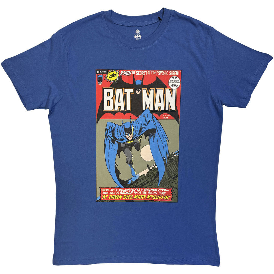 DC Comics Batman Comic Cover Blue T-Shirt