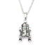 Star Wars Blue & Red R2-D2 18" Stainless Steel Pendant Necklace