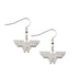 Wonder Woman Logo w/ Gems Stainless Steel Dangle Earrings