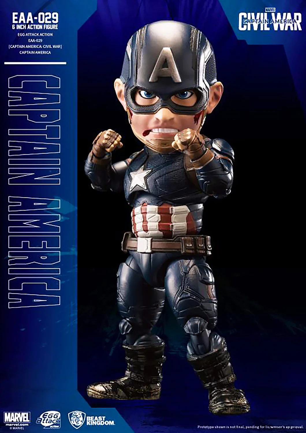 CIVIL WAR EGG ATTACK ACTION CAPTAIN AMERICA