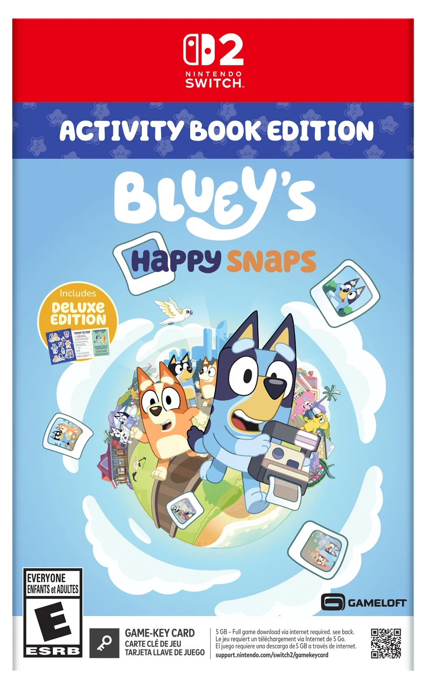 Bluey's Happy Snaps Activity Book Edition [Game-Key Card] Nintendo Switch 2