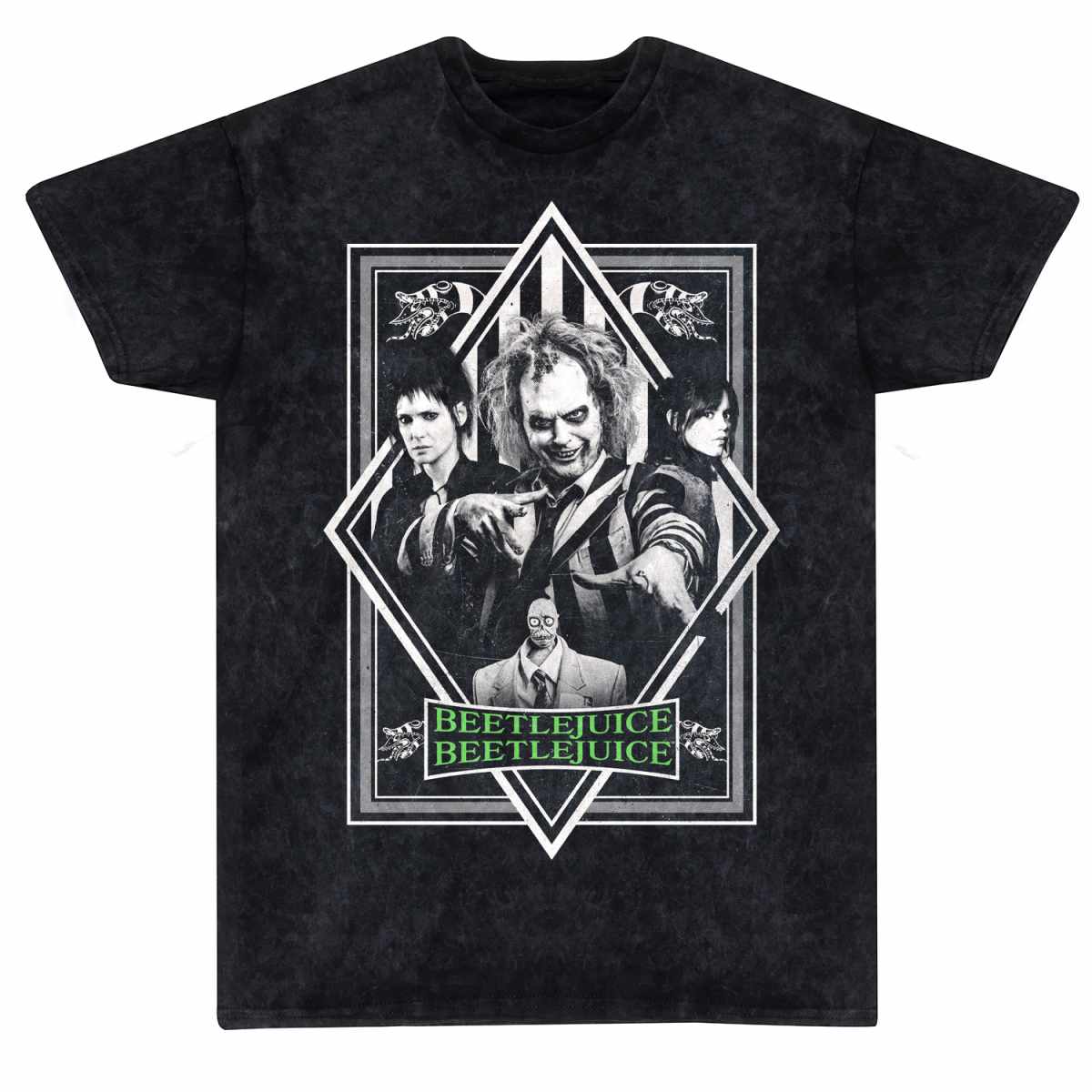 Beetlejuice 2 BW Poster Snow Wash T-Shirt