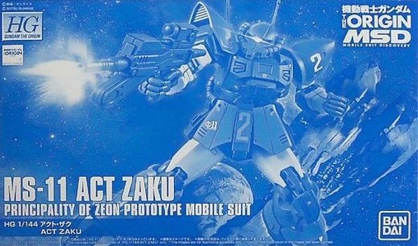 Gundam The Origin Msv Hg 1/144 Ms-11 Act Zaku