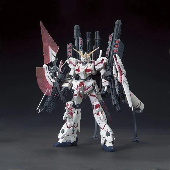 Gundam Hguc 1/144 Full Armor Unicorn Gundam Destroy Mode Red Color Ver