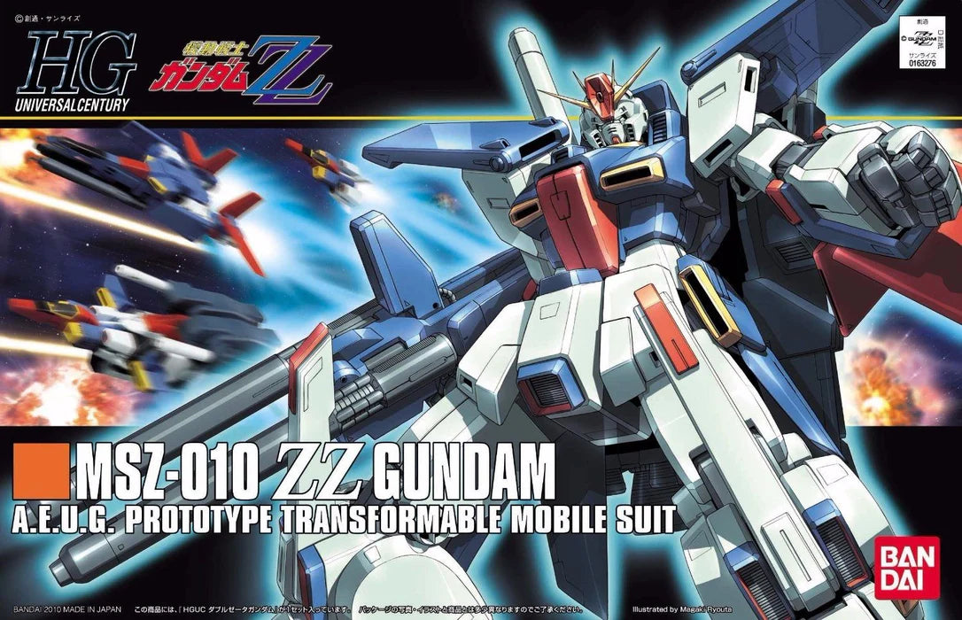 Mobile Suit Zz Gundam Hguc 1/144 Msz-010 Zz Gundam