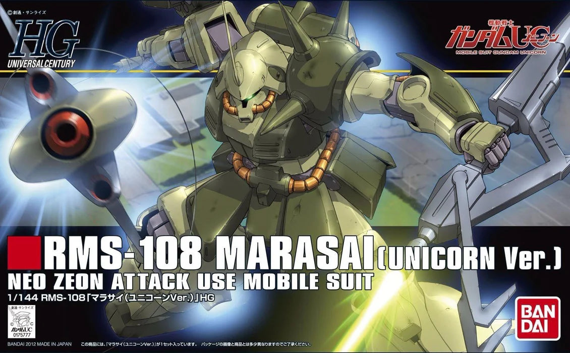 Gundam Uc Hguc 1/144 Rms-108 Marasai Unicorn Ver