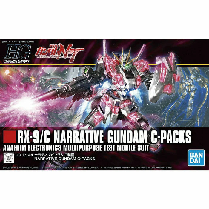 Gundam Nt Hguc 1/144 Rx-9/c Narrative Gundam C-packs