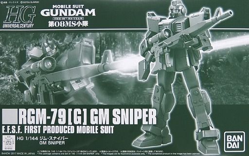 Gundam The 08th Ms Team Hguc 1/144 Rgm-79g Gm Sniper